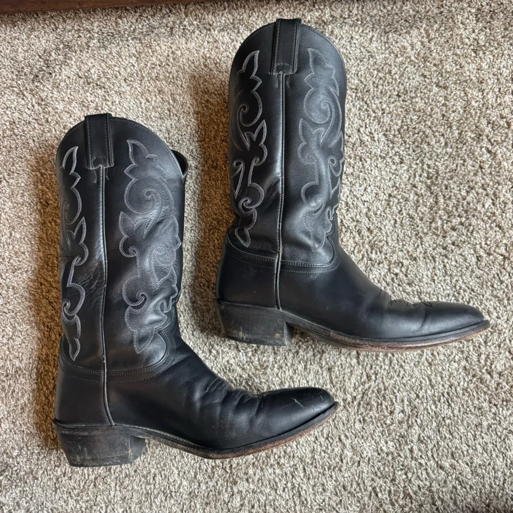 JUSTIN MEN'S LONDON CALFSKIN WESTERN BOOTS - ROUND TOE